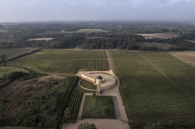 Spirale viticole : Réhabilitation d’un moulin et construction d’un chai viticole à Sarzeau (Morbihan) par Carmen Maurice Architecte