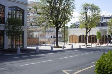 Origami minéral : Reconstruction d’une halle de marché et restructuration d’espaces publics à Saint-Cloud (Hauts-de-Seine) par Charles-Henri Tachon